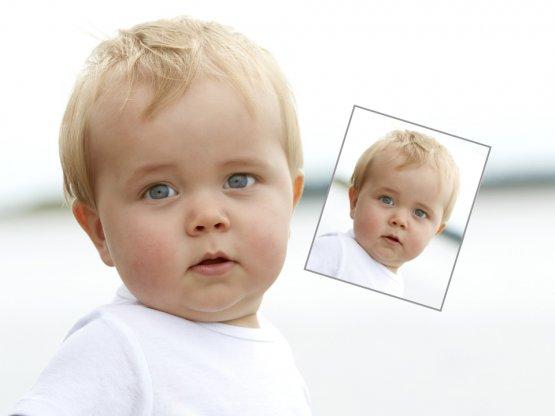 picture of young toddler for a passport